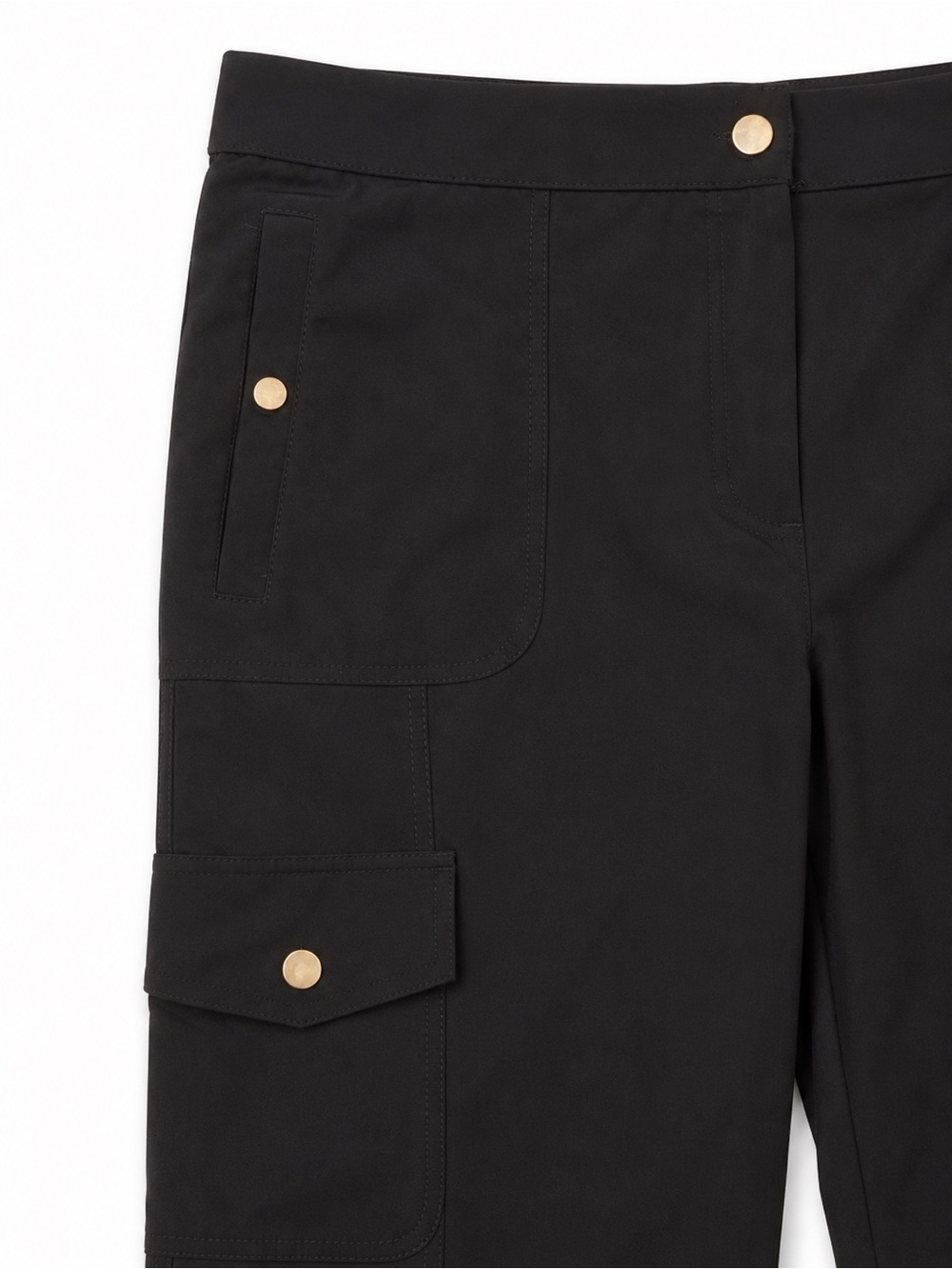 Chico’s Zenergy Black Cargo Pants 1.5 Short Stretch Straight Leg - Picture 5 of 6